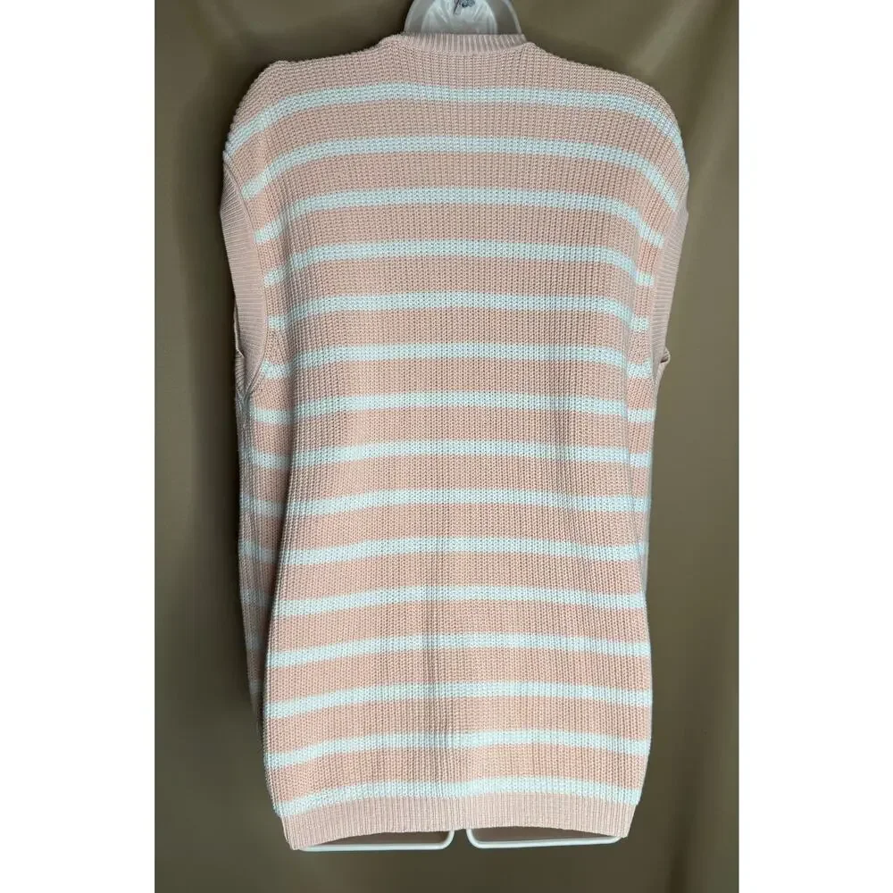 Emporio Armani Orange Striped Sweater Vest S